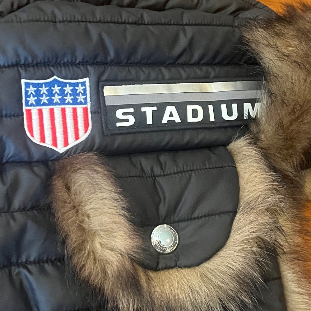 Polo Ralph Lauren Puffer Trapper Hat 1992 P Wing Stadium USA Winter Small / Med - Picture 3 of 16